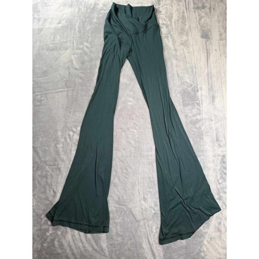 Offline By Aerie Real Flare Leggings Womens Small Green Crossover High Waisted